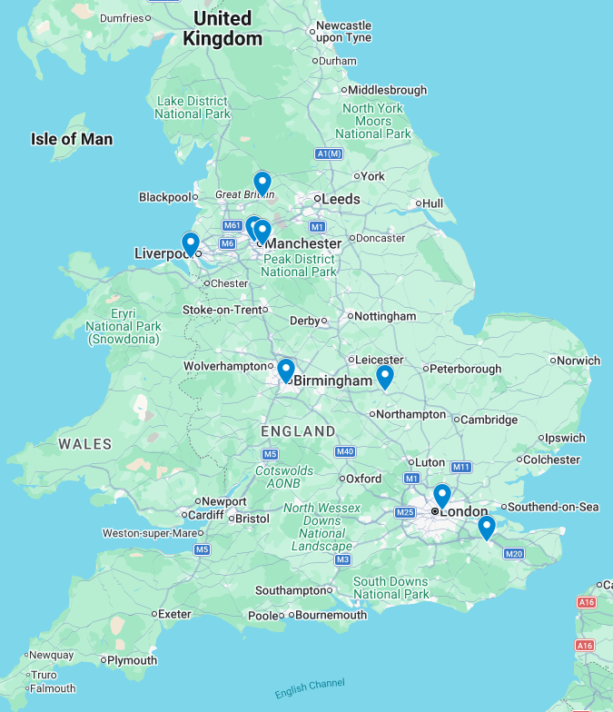 STARShiP_First 8 participating sites map
